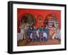 Moscow Cafe, 1916-Boris Kustodiyev-Framed Giclee Print