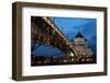 Moscow, Christ the Savior Cathedral, Patriarch's Bridge, in the Evening-Catharina Lux-Framed Photographic Print