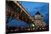 Moscow, Christ the Savior Cathedral, Patriarch's Bridge, in the Evening-Catharina Lux-Mounted Photographic Print