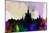 Moscow City Skyline-NaxArt-Mounted Art Print