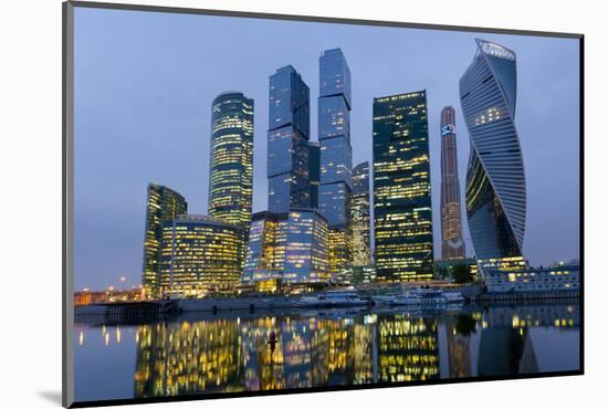 Moscow City skyscrapers, Moscow, Russia, Europe-Miles Ertman-Mounted Photographic Print