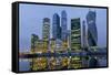 Moscow City skyscrapers, Moscow, Russia, Europe-Miles Ertman-Framed Stretched Canvas