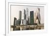 Moscow City skyscrapers, Moscow, Russia, Europe-Miles Ertman-Framed Photographic Print