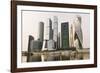 Moscow City skyscrapers, Moscow, Russia, Europe-Miles Ertman-Framed Photographic Print