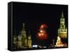 Moscow Commemorates the 61st Anniversary of the Defeat of Nazi Germany with Fireworks-null-Framed Stretched Canvas