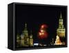 Moscow Commemorates the 61st Anniversary of the Defeat of Nazi Germany with Fireworks-null-Framed Stretched Canvas