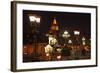 Moscow, Evening Lighting in Front of the Cathedral of Christ the Saviour, at Night-Catharina Lux-Framed Photographic Print