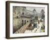 Moscow in the 17th Century. Bookshops on the Christ the Saviour Bridge, 1902-Appolinari Mikhaylovich Vasnetsov-Framed Giclee Print