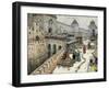 Moscow in the 17th Century. Bookshops on the Christ the Saviour Bridge, 1902-Appolinari Mikhaylovich Vasnetsov-Framed Giclee Print