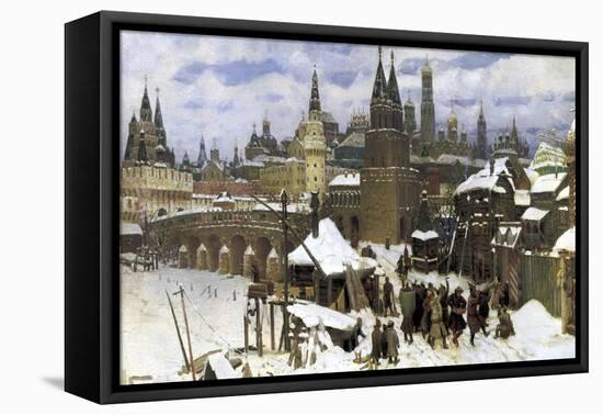 Moscow in the 17th Century. the All Saints' Bridge, 1901-Apollinary Vasnetsov-Framed Stretched Canvas