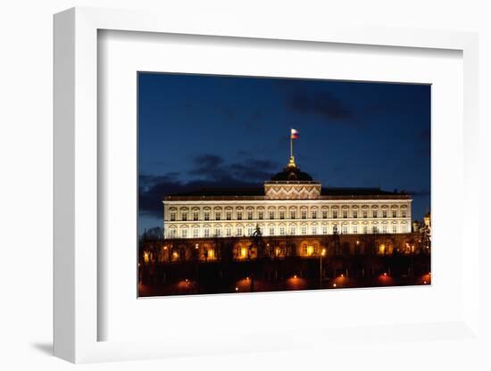 Moscow, Kremlin, Grand Kremlin Palace, at Night-Catharina Lux-Framed Photographic Print