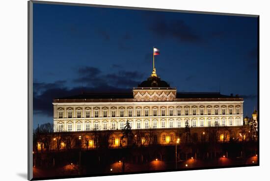 Moscow, Kremlin, Grand Kremlin Palace, at Night-Catharina Lux-Mounted Photographic Print