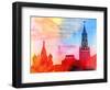 Moscow Kremlin, Lenin Mausoleum and St Basils Cathedral Photographed close Up-Tanor-Framed Photographic Print