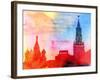 Moscow Kremlin, Lenin Mausoleum and St Basils Cathedral Photographed close Up-Tanor-Framed Photographic Print