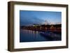 Moscow, Kremlin, View from the Moskva Shore, at Night-Catharina Lux-Framed Photographic Print