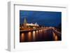 Moscow, Kremlin, View from the Moskwa Bridge, by Night-Catharina Lux-Framed Photographic Print