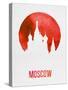 Moscow Landmark Red-null-Stretched Canvas