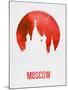 Moscow Landmark Red-null-Mounted Art Print