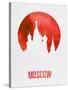 Moscow Landmark Red-null-Stretched Canvas