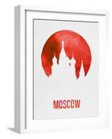 Moscow Landmark Red-null-Framed Art Print