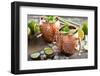 Moscow Mule Cocktail with Lime, Mint and Cucumber-Elena Veselova-Framed Photographic Print