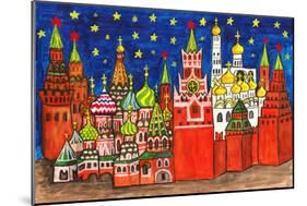 Moscow, Painting-Iva Afonskaya-Mounted Art Print