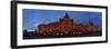 Moscow, Panorama, Department Store Gum, Illuminated, Evening-Catharina Lux-Framed Photographic Print