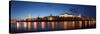 Moscow, Panorama, Kremlin, Kremlin Palace, in the Evening-Catharina Lux-Stretched Canvas