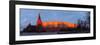 Moscow, Panorama, Kremlin, Manege Square, Dusk-Catharina Lux-Framed Photographic Print