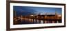 Moscow, Panorama, Kremlin, Moscow, in the Evening-Catharina Lux-Framed Photographic Print