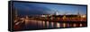 Moscow, Panorama, Kremlin, Moscow, in the Evening-Catharina Lux-Framed Stretched Canvas