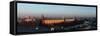 Moscow, Panorama, Kremlin, Overview, Dusk-Catharina Lux-Framed Stretched Canvas