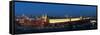 Moscow, Panorama, Kremlin, Overview, Evening-Catharina Lux-Framed Stretched Canvas