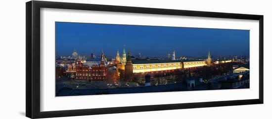 Moscow, Panorama, Kremlin, Overview, Evening-Catharina Lux-Framed Photographic Print