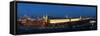 Moscow, Panorama, Kremlin, Overview, Evening-Catharina Lux-Framed Stretched Canvas