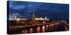 Moscow, Panorama, Moscow, Kremlin, Evening-Catharina Lux-Stretched Canvas