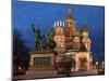 Moscow, Panorama, Red Square, Saint Basil's Cathedral, Evening-Catharina Lux-Mounted Photographic Print