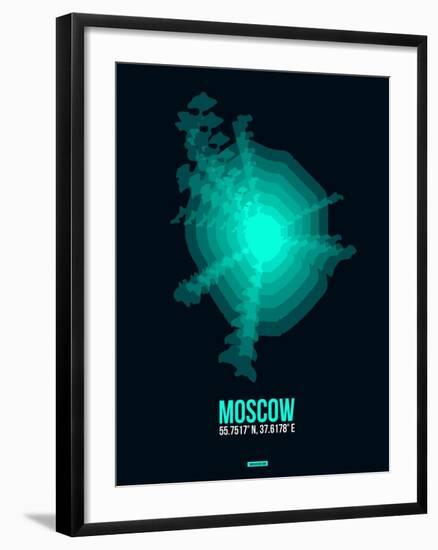 Moscow Radiant Map 3-NaxArt-Framed Art Print