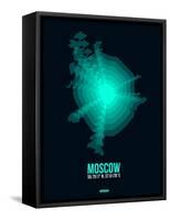 Moscow Radiant Map 3-NaxArt-Framed Stretched Canvas