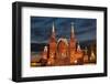 Moscow, Red Square, Historical Museum by Night-Catharina Lux-Framed Photographic Print