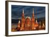 Moscow, Red Square, Historical Museum by Night-Catharina Lux-Framed Photographic Print