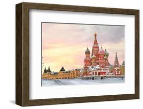 Moscow Red Square & Kremlin-null-Framed Art Print