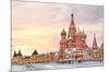 Moscow Red Square & Kremlin-null-Mounted Art Print