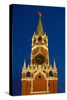 Moscow, Red Square, Redeemer Tower, at Night-Catharina Lux-Stretched Canvas
