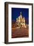 Moscow, Red Square, Saint Basil's Cathedral, by Night-Catharina Lux-Framed Photographic Print