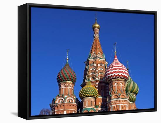 Moscow, Red Square, St Basil's Cathedral, Russia-Nick Laing-Framed Stretched Canvas