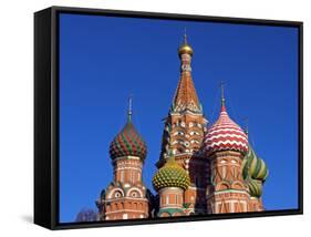 Moscow, Red Square, St Basil's Cathedral, Russia-Nick Laing-Framed Stretched Canvas