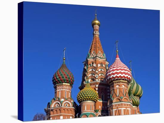 Moscow, Red Square, St Basil's Cathedral, Russia-Nick Laing-Stretched Canvas