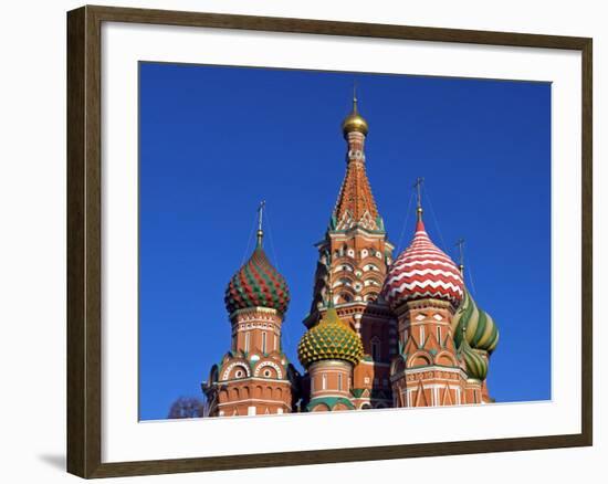 Moscow, Red Square, St Basil's Cathedral, Russia-Nick Laing-Framed Photographic Print