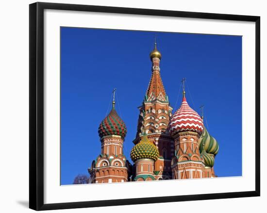 Moscow, Red Square, St Basil's Cathedral, Russia-Nick Laing-Framed Photographic Print